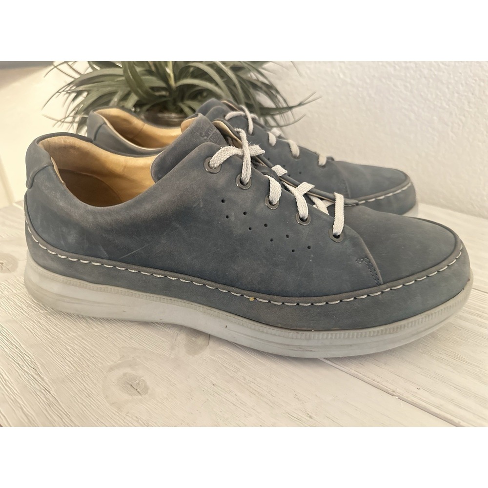 Samuel Hubbard Genuine Leather Sneakers Men Size 12 Blue Lace Up‎ Casual Golf